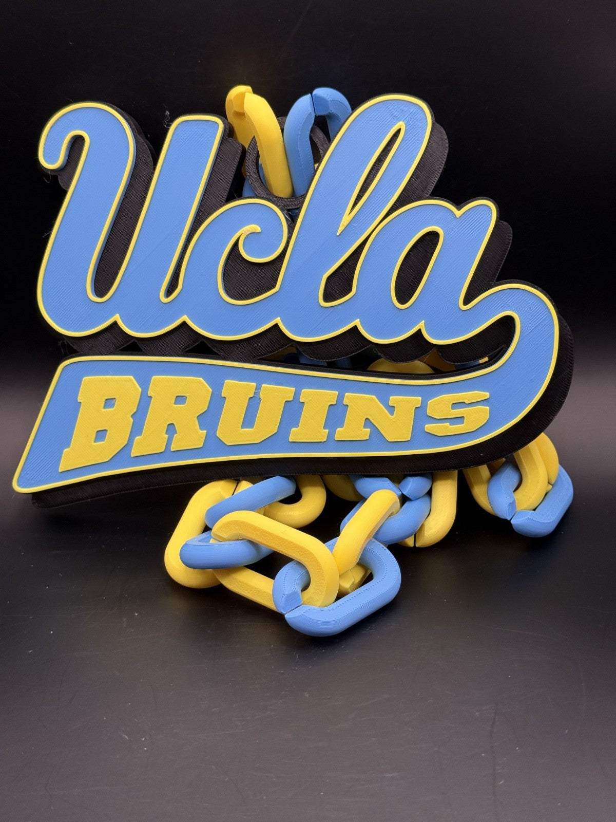 UCLA Bruins oversized Hype Cain Necklace"Let There Be Light"
