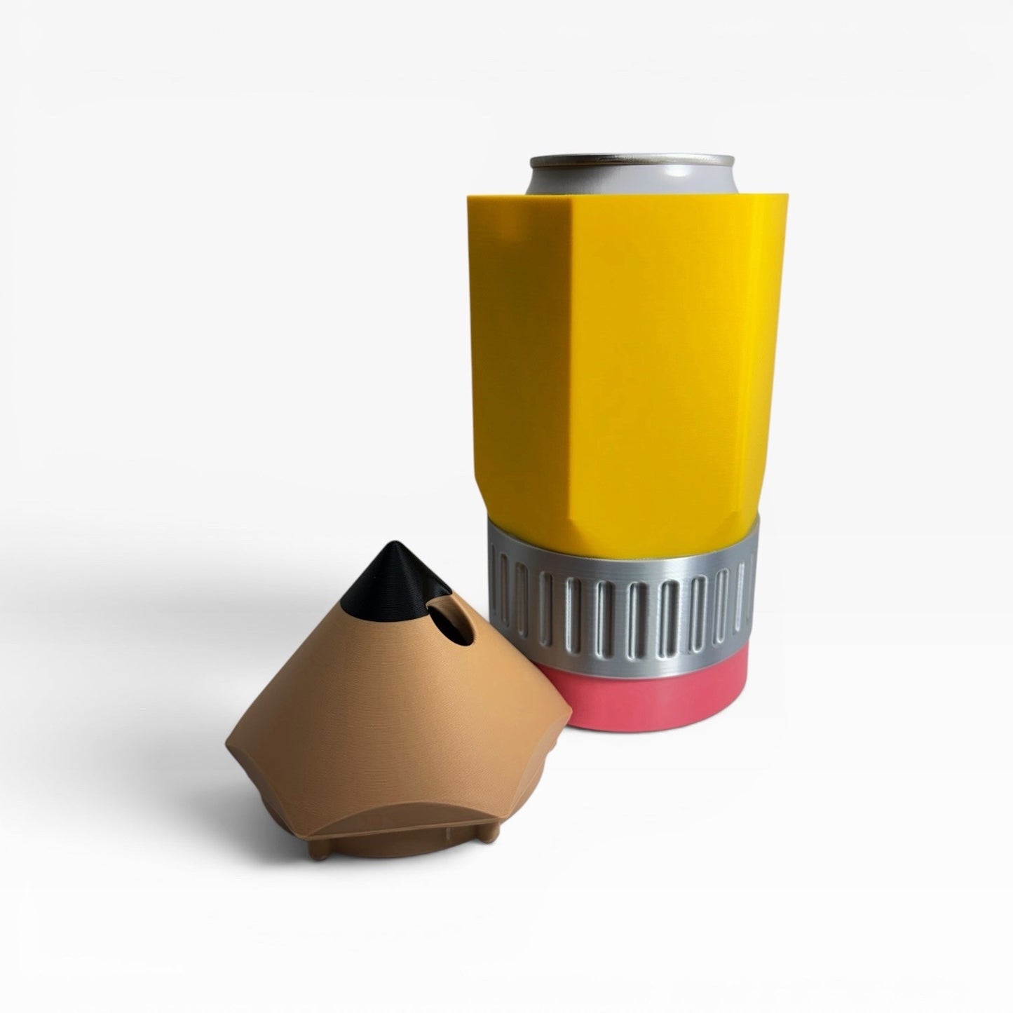 Pencil Shaped Can Cooler Fits 12oz Cans Koozie - Teachers Gift