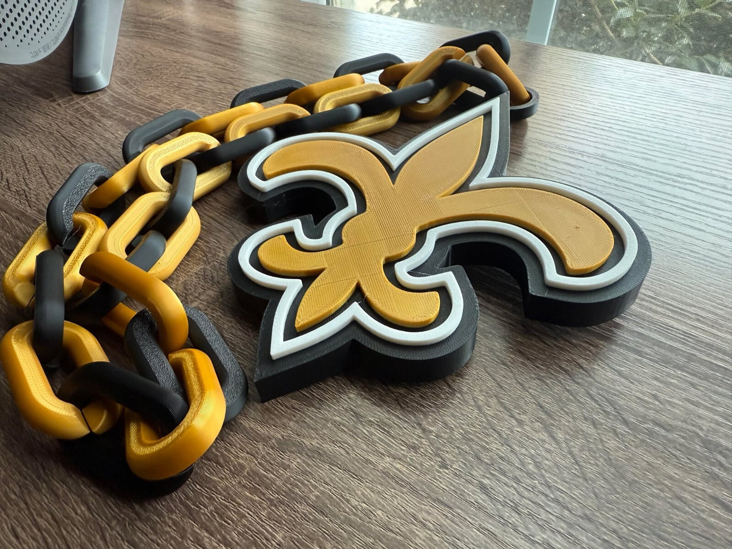 New Orleans Saints Oversized Necklace, Hype Chain [Made To Order]