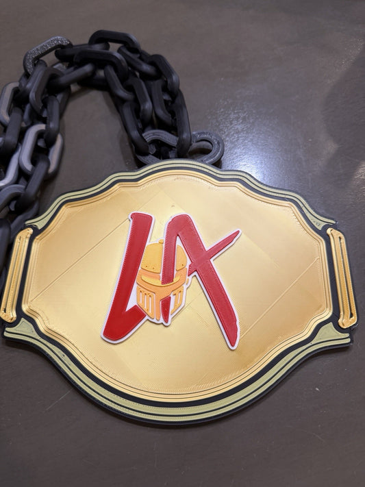LA Knight WWE championship belt hype fan chain OR desk display!  Pick one!