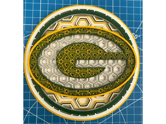 Green Bay Packers Wall Art Or Display 3D printed Dimensional Mosaic