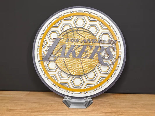 Los Angeles Lakers Wall Art Or Display 3D printed Dimensional Mosaic