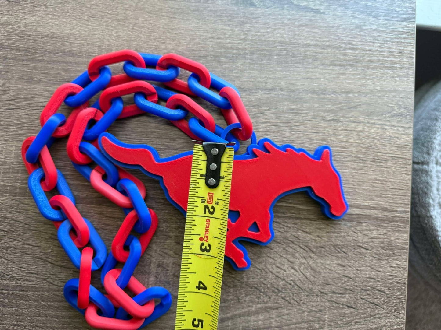 Southern Methodist University SMU Mustangs Oversized Necklace [Made To Order]