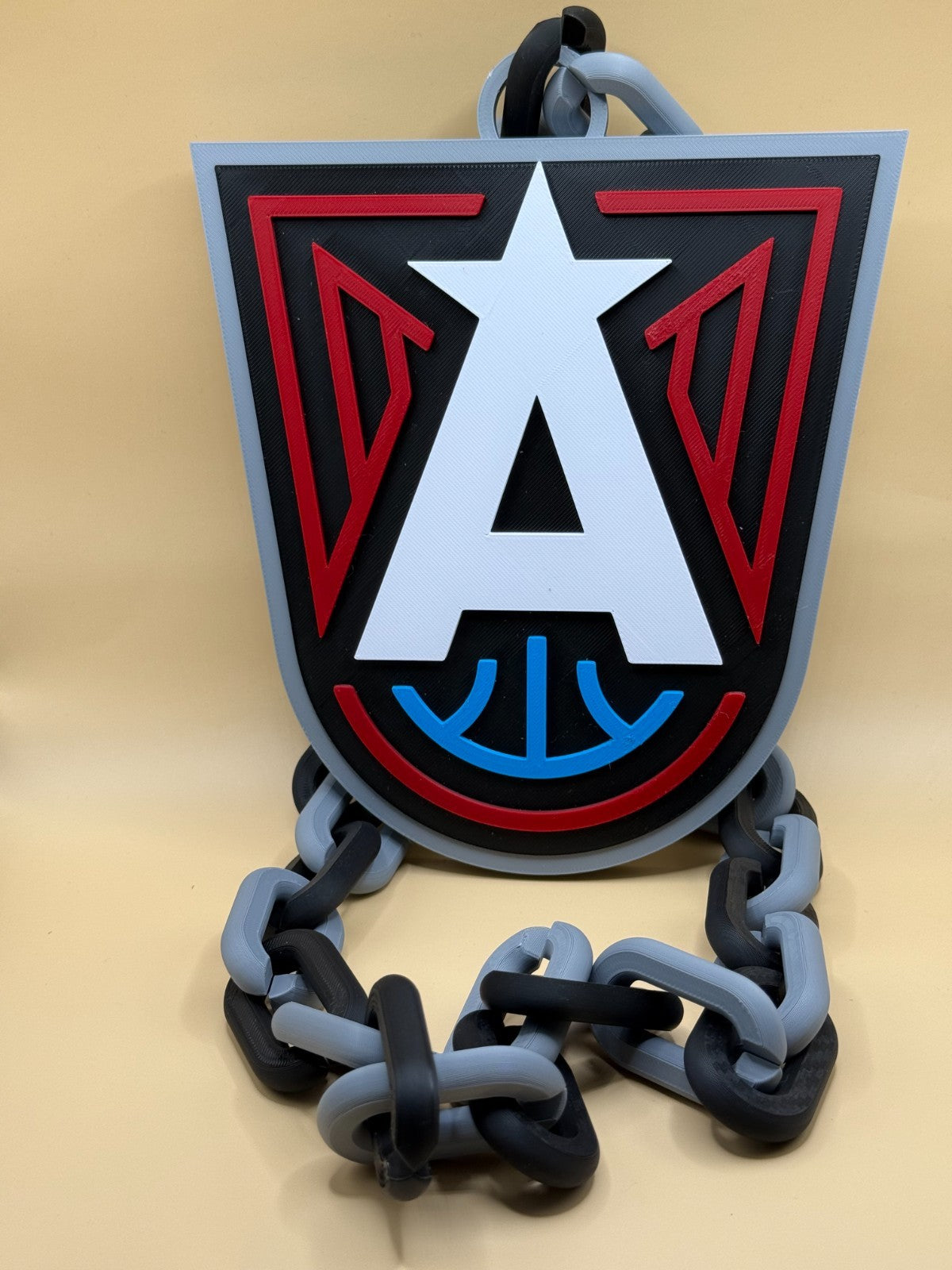 Atlanta Dream Oversized Necklace, Hype Chain WNBA HandMade 3D Printed