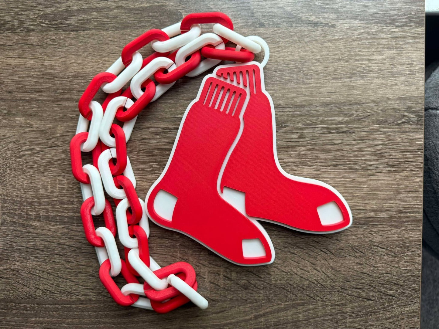 Boston Red Sox Oversized Necklace, Hype Chain [Made To Order]