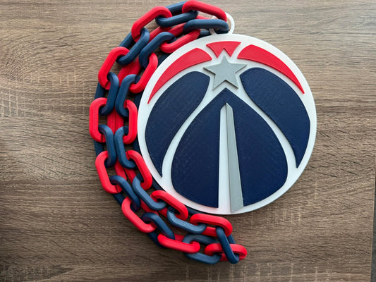 Washington Wizards Oversized Necklace, Hype Chain [Made To Order]