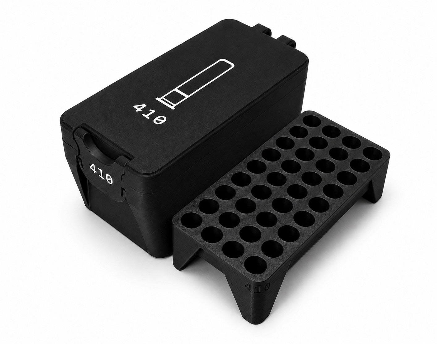 410 Gauge Ammo Box - Fits Up to 3 Inch Shells – 36 Rounds - Snap Close Storage