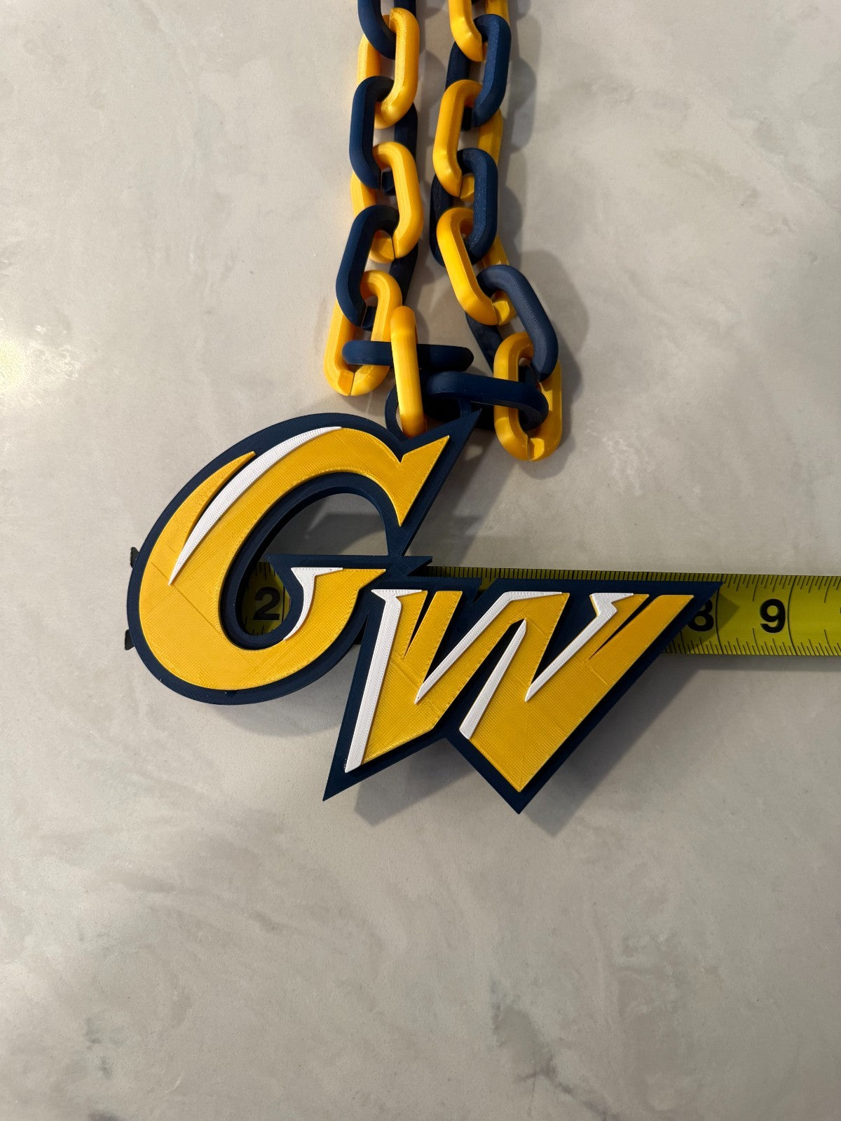 George Washington Revolutionaries Oversized Necklace, Hype Chain HandMade