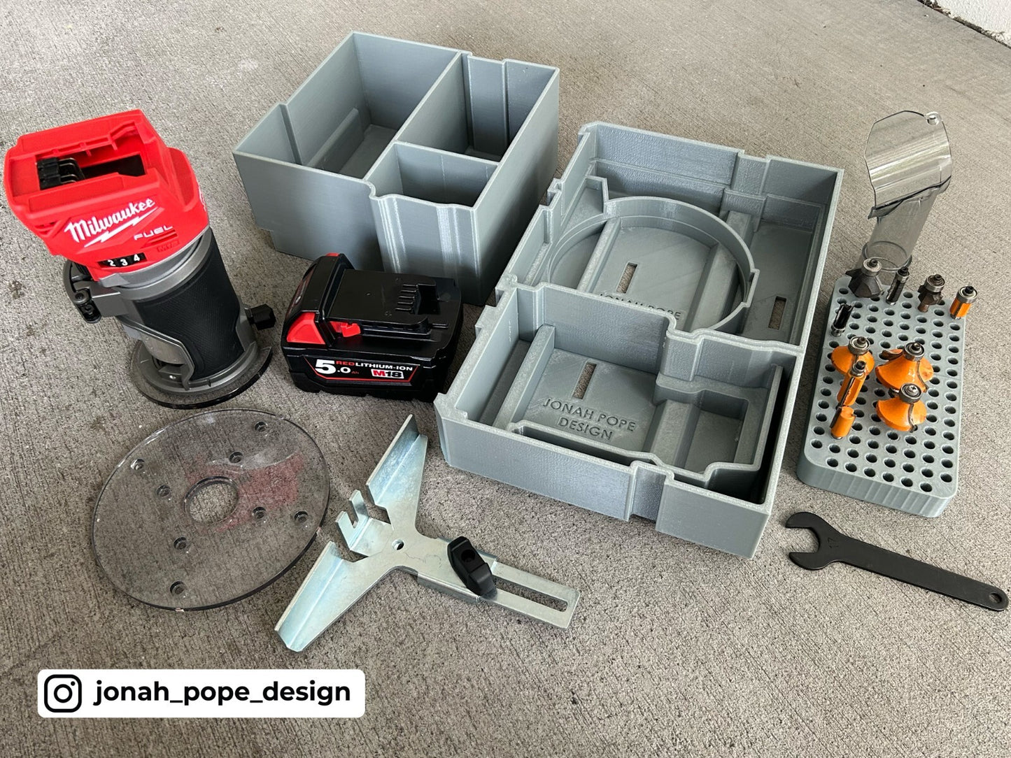 Insert for M18 Compact Router and Packout Tool Box Drawer  (Insert Only)