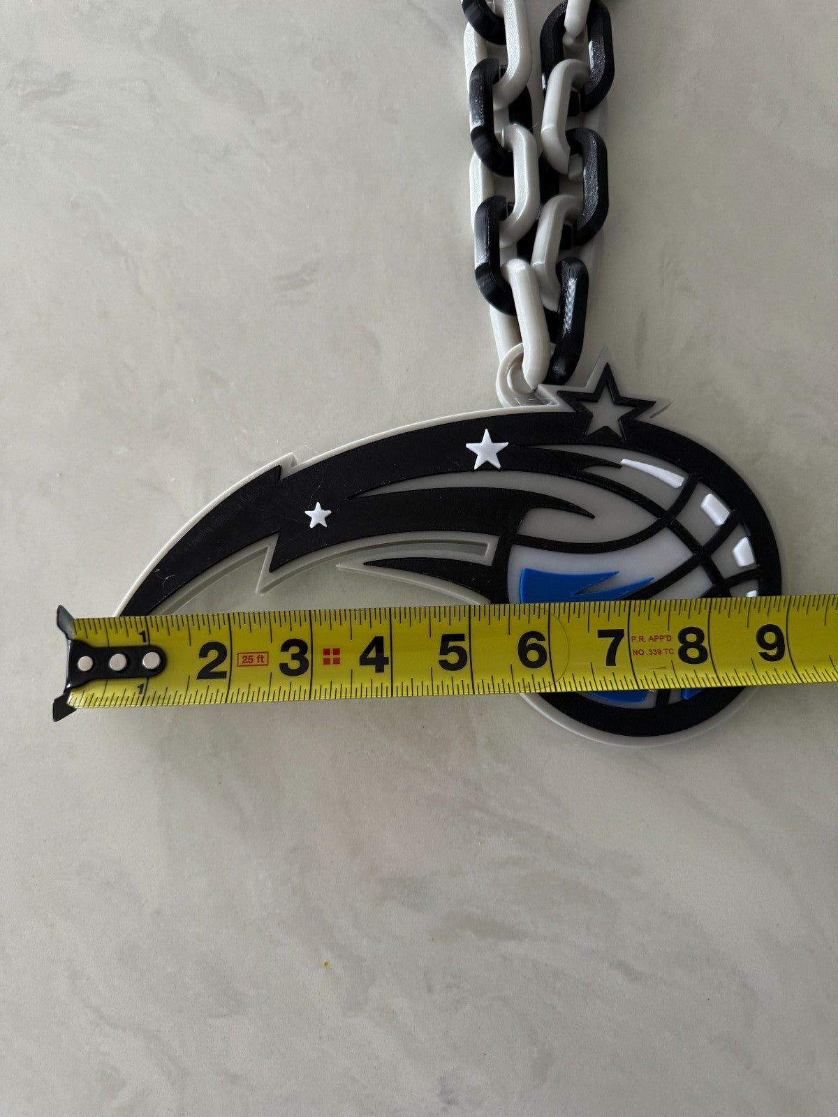 Orlando Magic Oversized Logo Necklace, Pendant Handmade 3D Printed