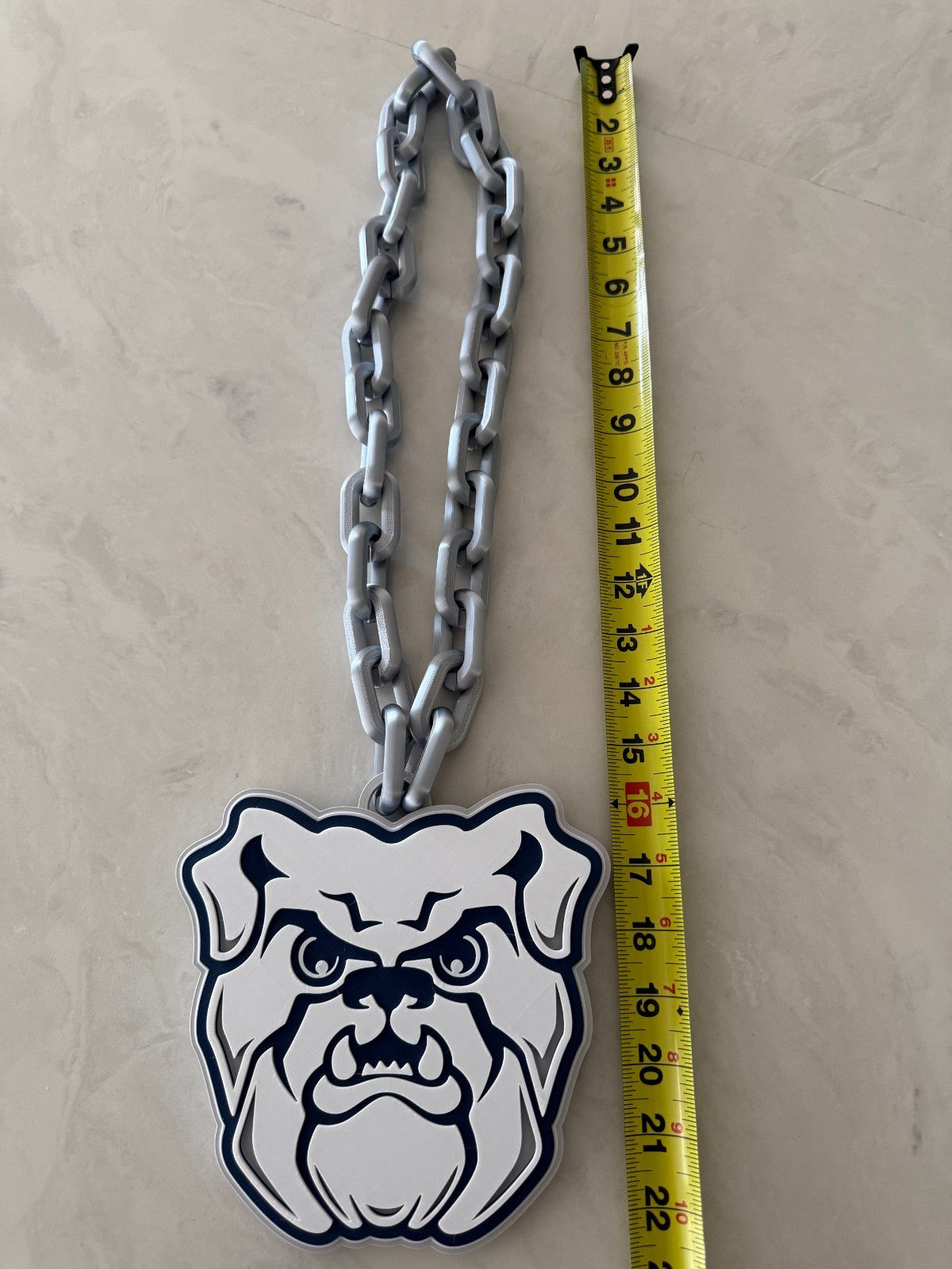 Butler Bulldogs Oversized Logo Necklace, Hype Chain
