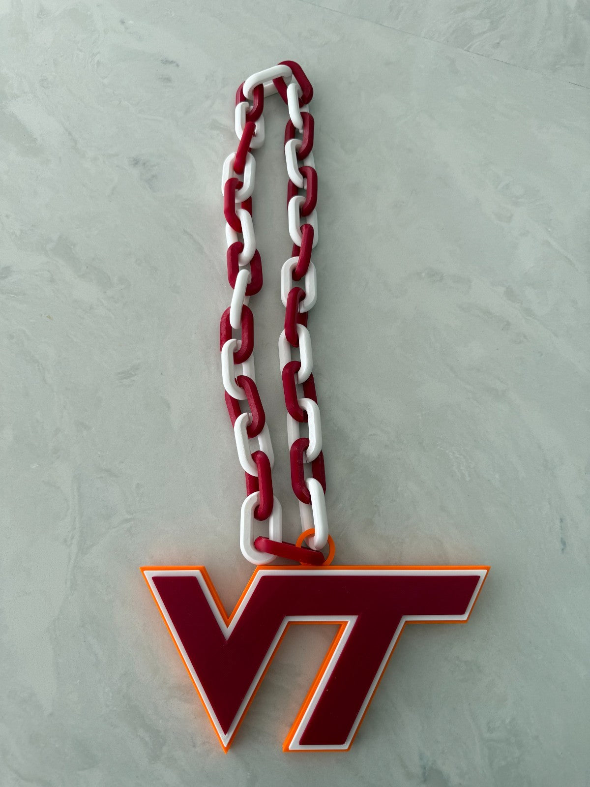 Virginia Tech Hokies Oversized Pride Necklace and Chain