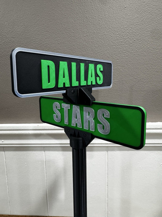 15” NHL Dallas Stars Street Sign Office Man Cave  Sports Memorabilia Shelf Decor