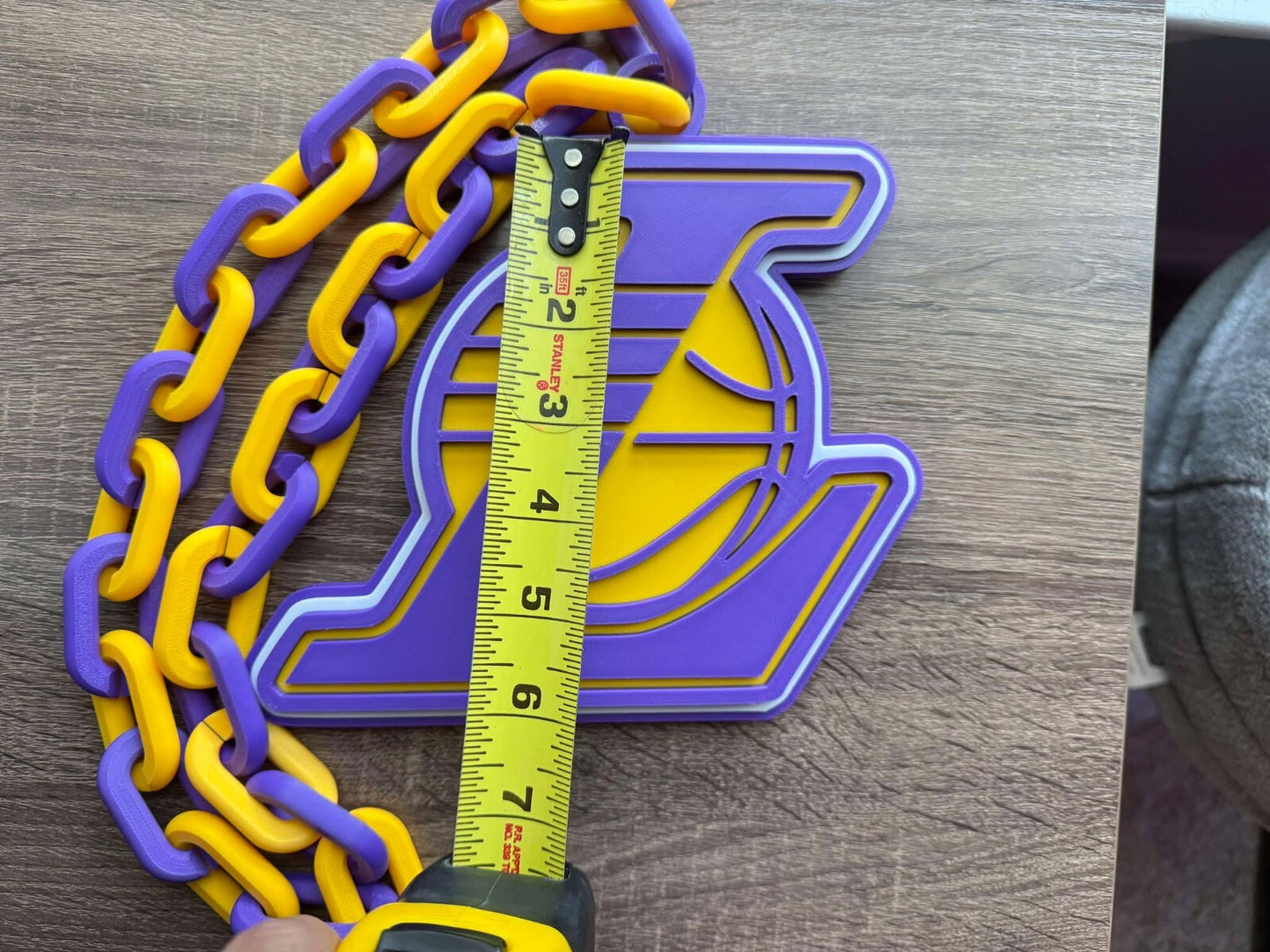 Los Angeles Lakers Oversized Necklace, Hype Chain [Made To Order]