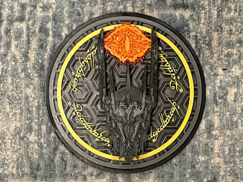 Lord Of the Rings Wall Art Or Display 3D printed Dimensional Mosaic