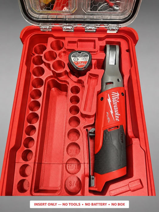 Milwaukee Packout Insert for M12 Fuel 3/8 in. Ratchet + Shockwave 43pc Socket