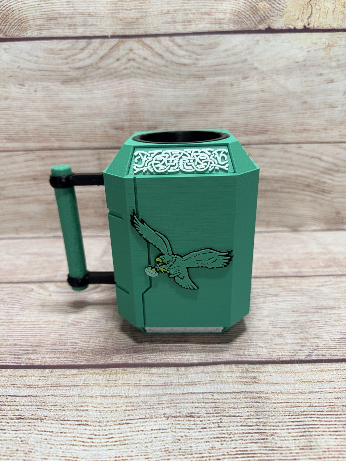 Philadelphia Eagles Retro Mjolnir Inspired Drink Koozie Thor’s Hammer 3D printed