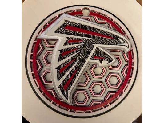 Atlanta Falcons Wall Art Or Display 3D printed Dimensional Mosaic