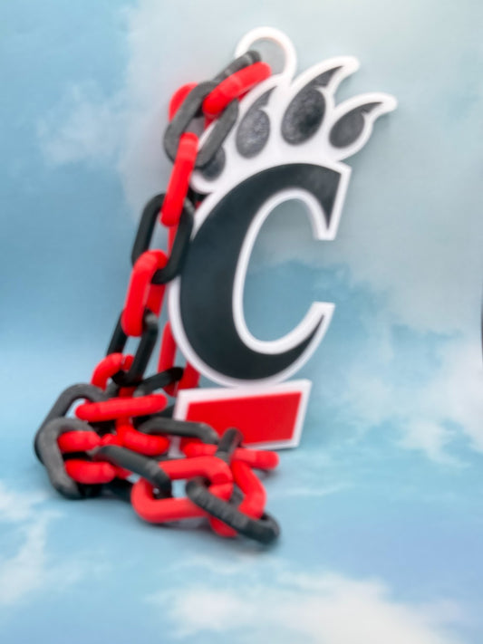 Cincinnati Bearcats Oversized Logo Pendant Necklace & Chain