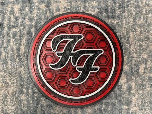 Foo Fighters Wall Art Or Display 3D printed Dimensional Mosaic