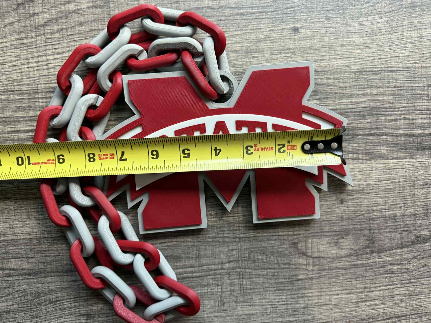 Mississippi State Bulldogs Logo Oversized Necklace, Hype Chain