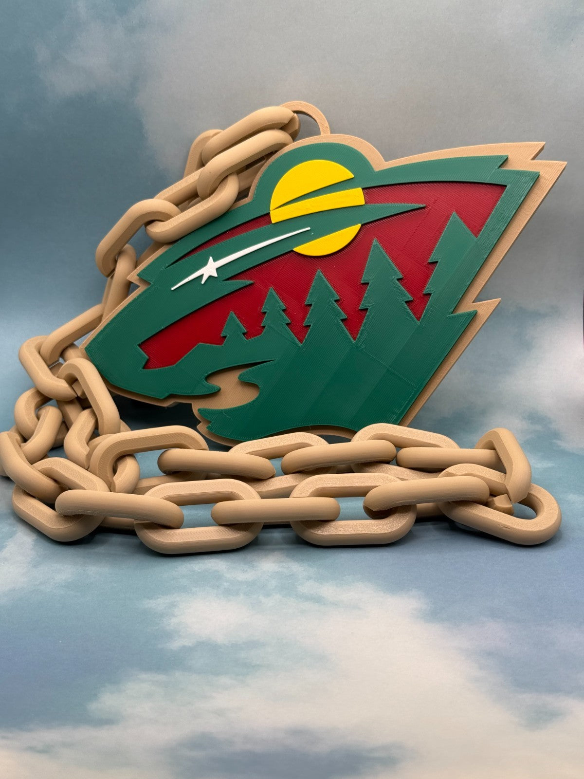 Minnesota Wild Oversized Fan Necklace, Hype Chain