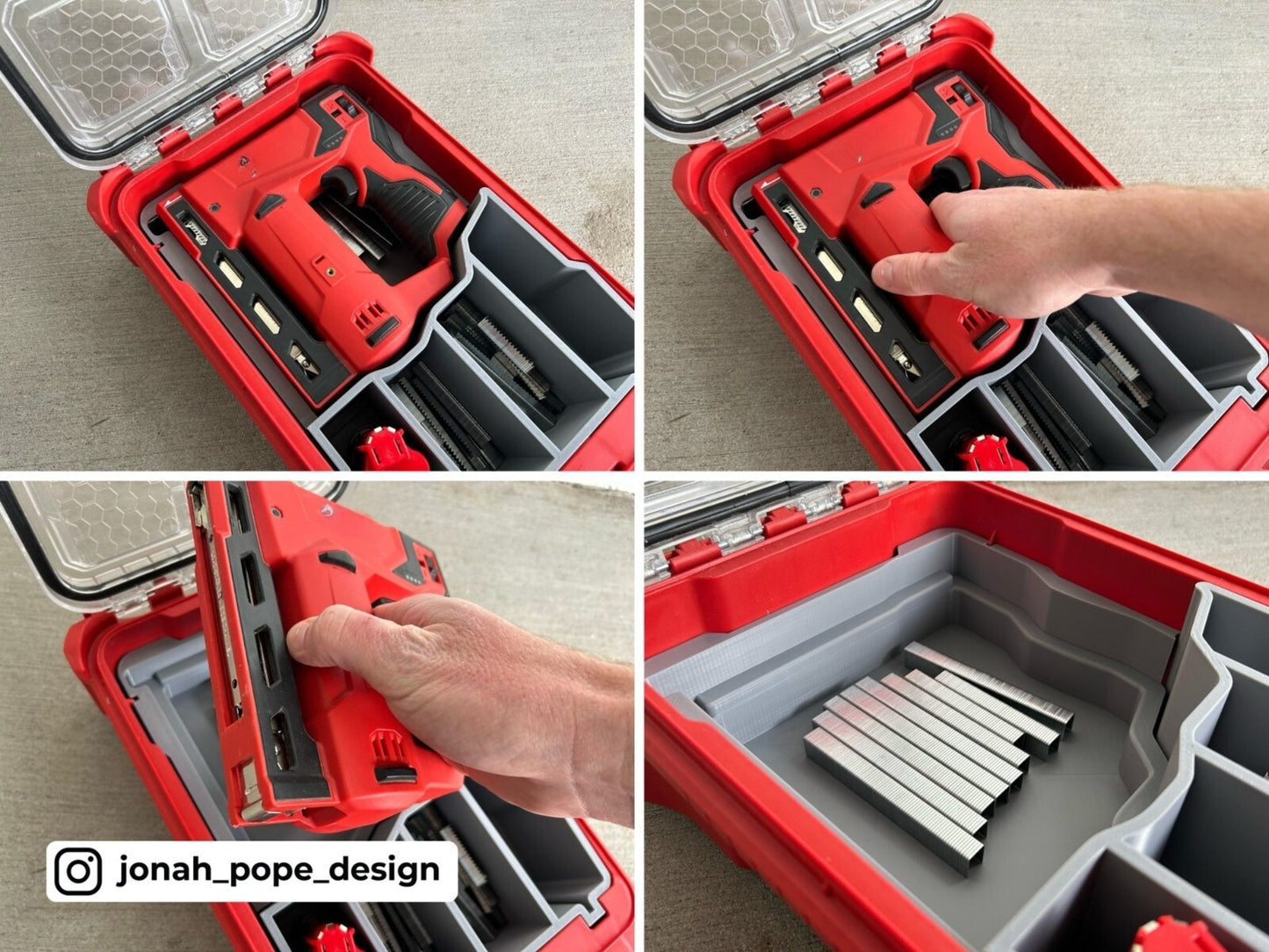 Milwaukee Packout Insert for M12 3/8" Crown Stapler (Insert Only)