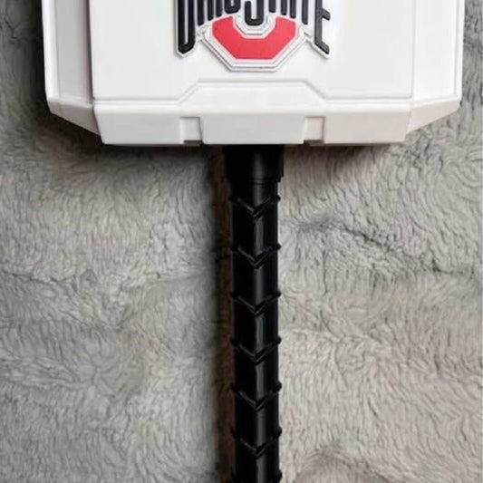 Ohio state themed Mjolnir Thor's Hammer - 3D Printed Fan Art