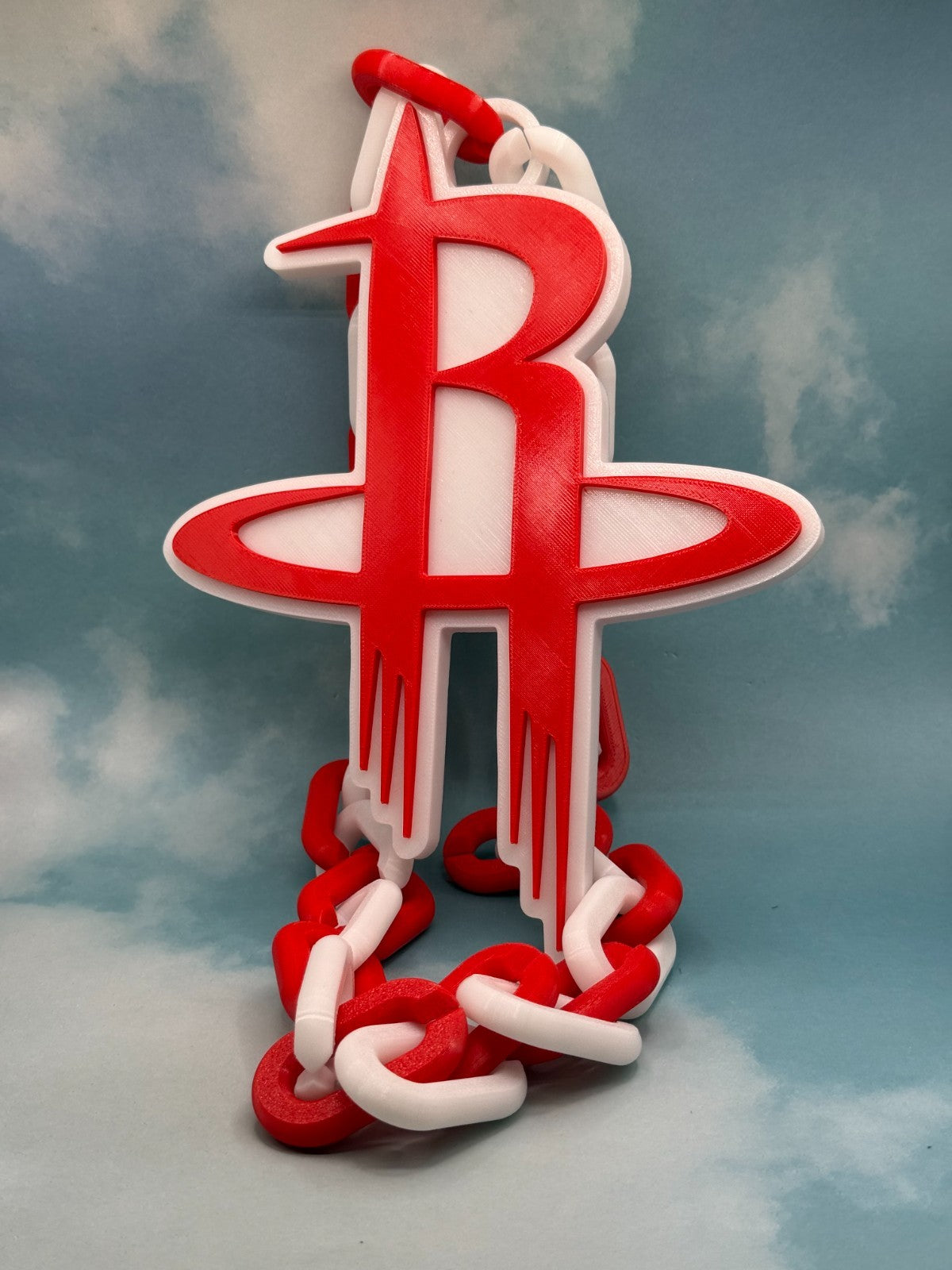 Houston Rockets Logo Oversized Necklace Pendant Handmade 3D Printed