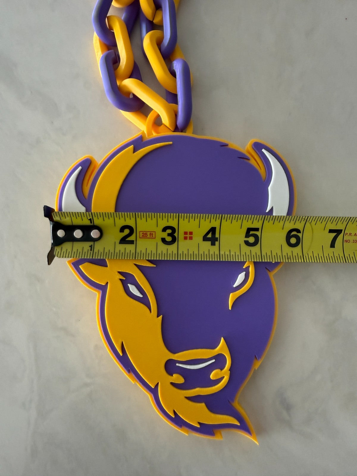 Lipscomb Bisons Oversized Fan Necklace, Hype Chain