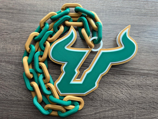 South Florida Bulls Oversized Necklace, Hype Chain [Made To Order]