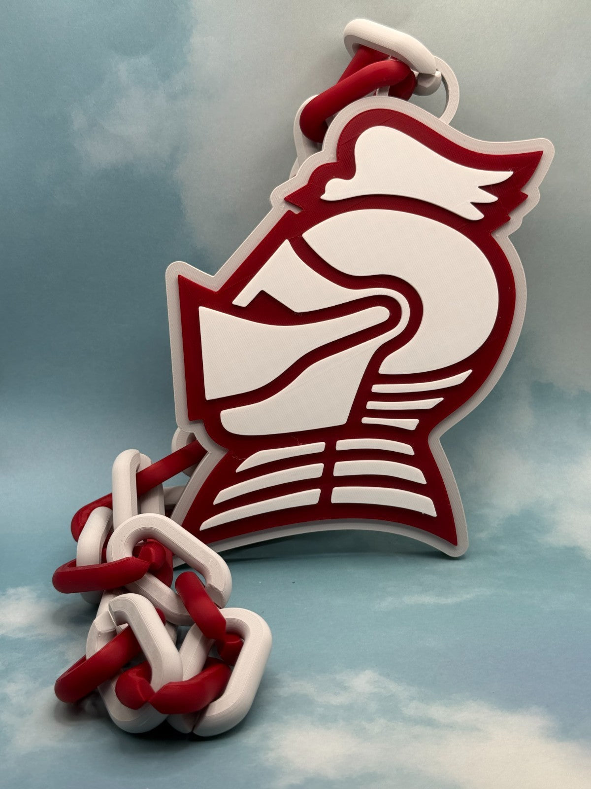 Bellarmine Knights Oversized Fan Logo Necklace, Hype Chain