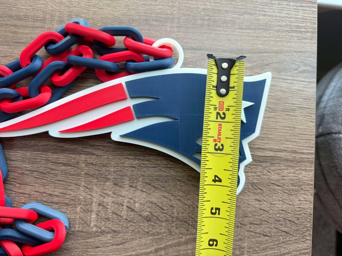 New England Patriots 3D Printed Sports Chain Necklace Hype Chain [Made To Order]