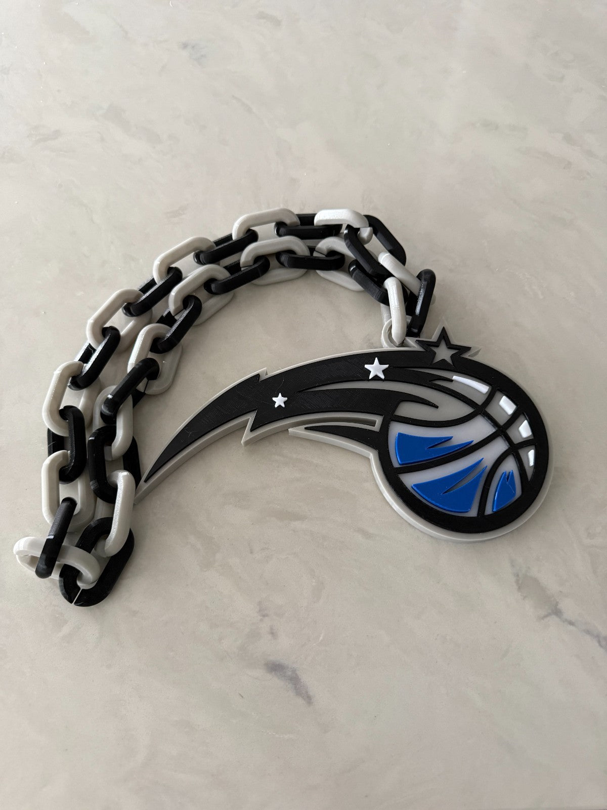 Orlando Magic Oversized Logo Necklace, Pendant Handmade 3D Printed