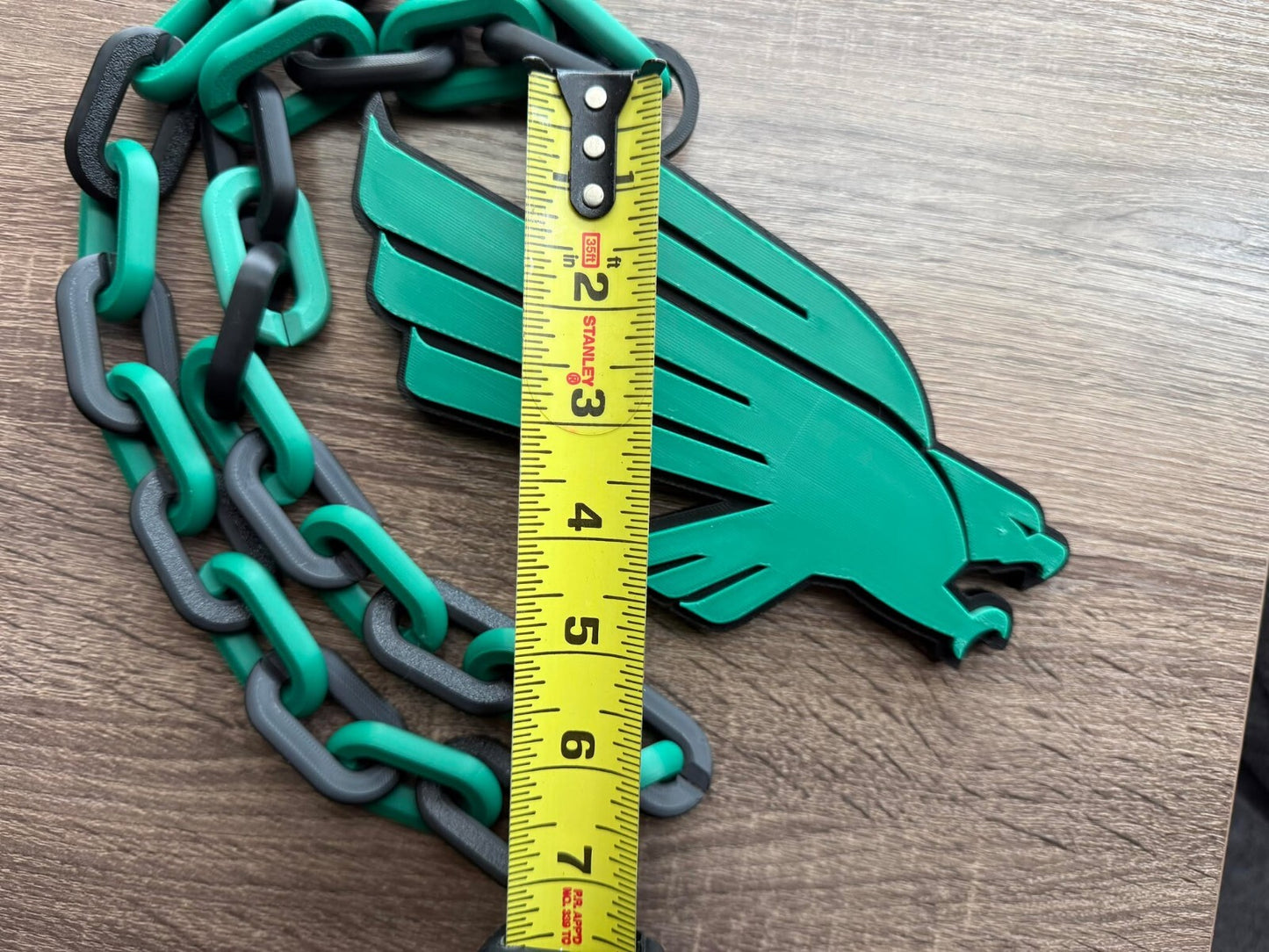 North Texas Mean Green Oversized Necklace, Pendant