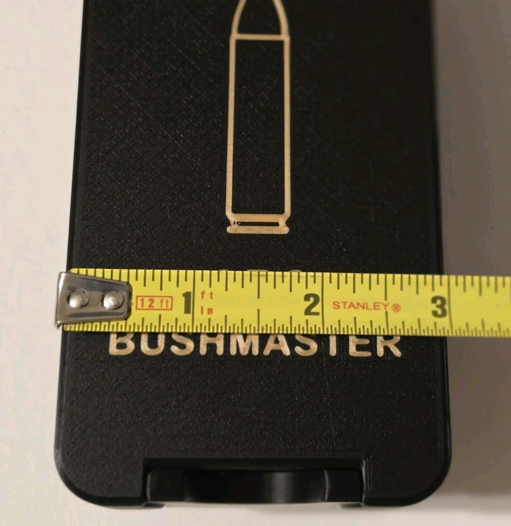 450 Bushmaster Ammo Box Snap Lock 40 rd 3D Printed Storage Black Gold Pla