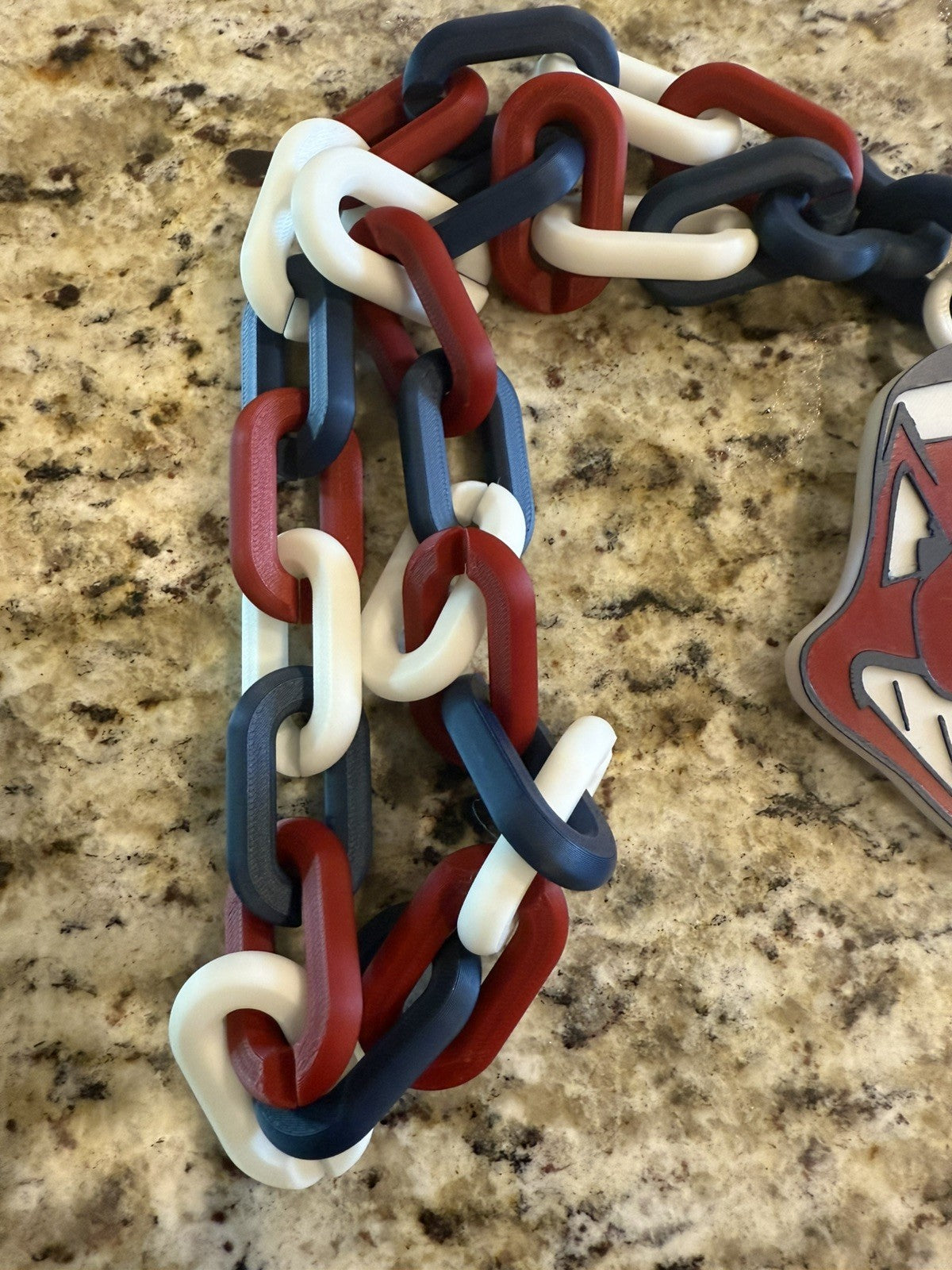 Cleveland Indians Chief Wahoo hype chain. 3d printed. Cleveland guardians