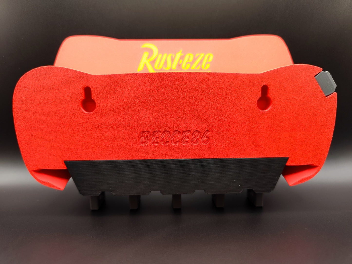 Cartoon Race Car Inspired Key Holder – Red Wall Mount Organizer with Hooks – Fun