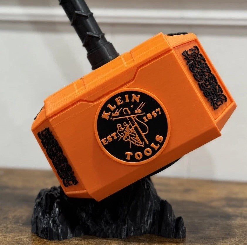 Klein Tools 13” Thor Mjolnir Hammer & Rock Electrician Utility Unique Gifts￼