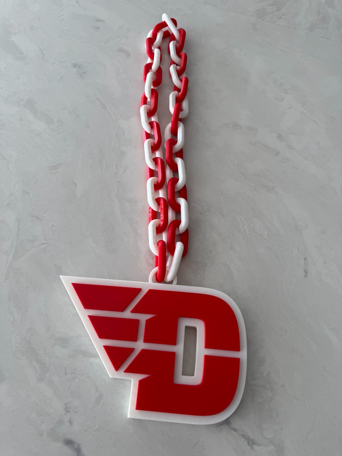 Dayton Flyers Oversized Necklace, Turnover Hype Chain Handmade 3D Printed