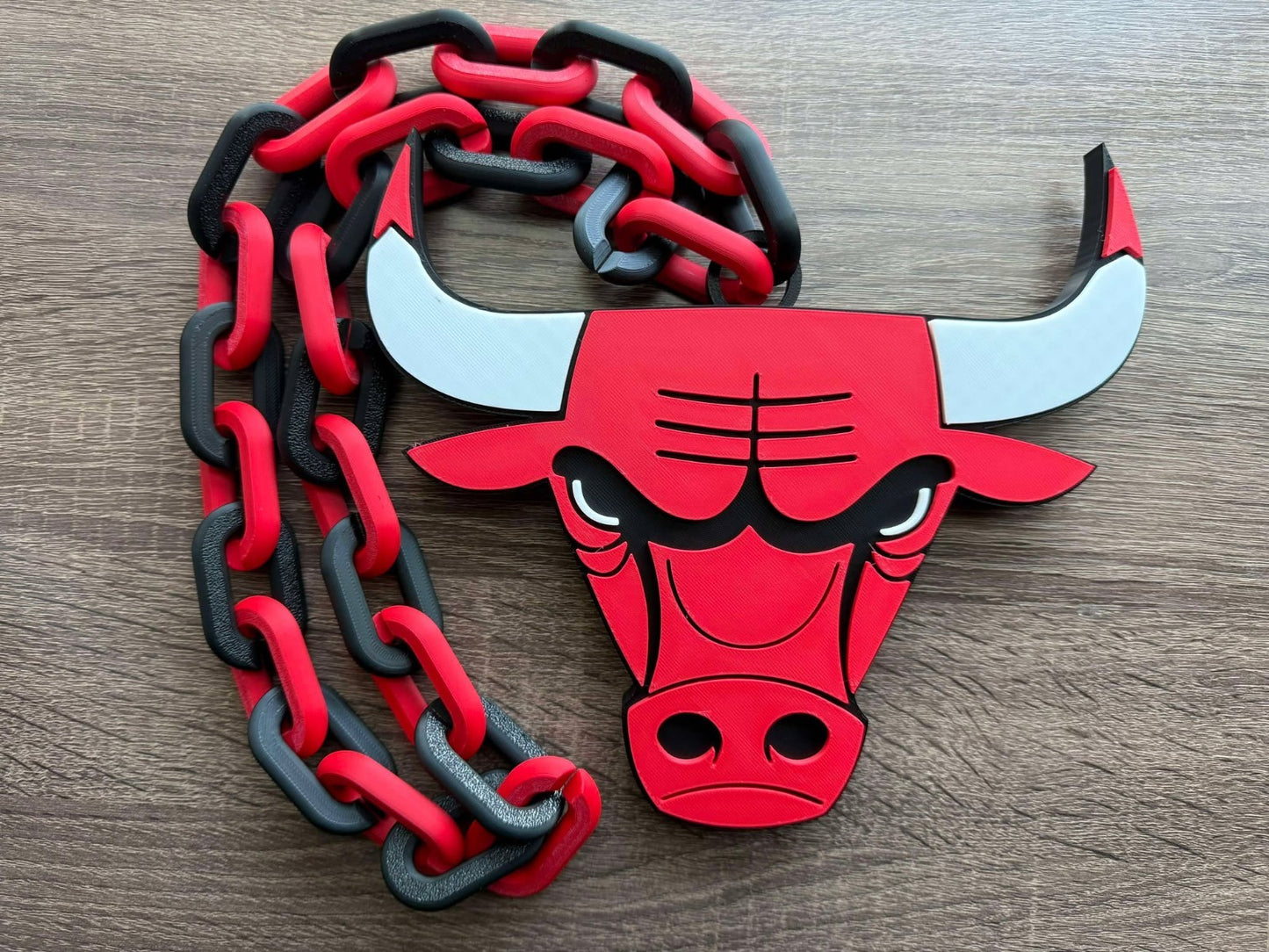 Chicago Bulls Logo Oversized Necklace, Hype Chain [Made To Order]