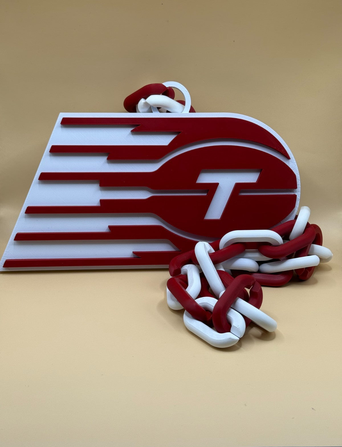 Toronto Tempo Oversized Necklace, Hype Turnover Chain WNBA Handmade 3D Printed