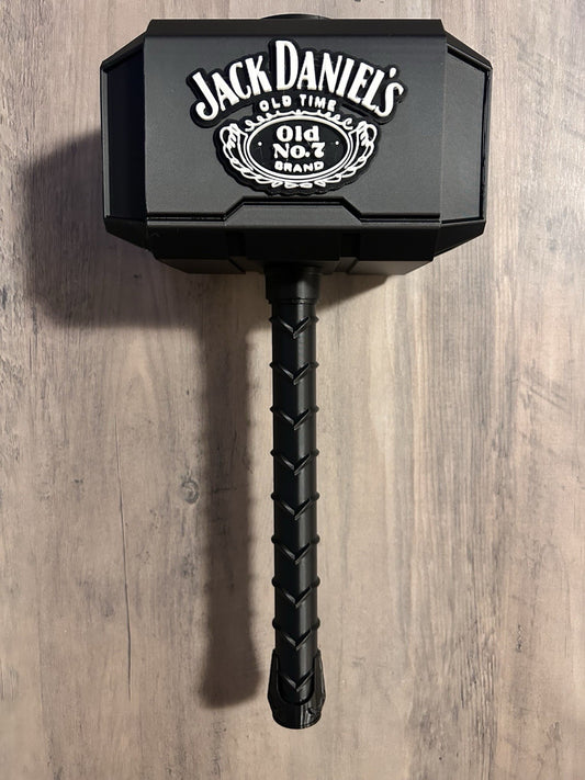 Jack Daniels Mjolnir Thor's Hammer. 3D Printed Fan Art Unique Gift Free Shipping