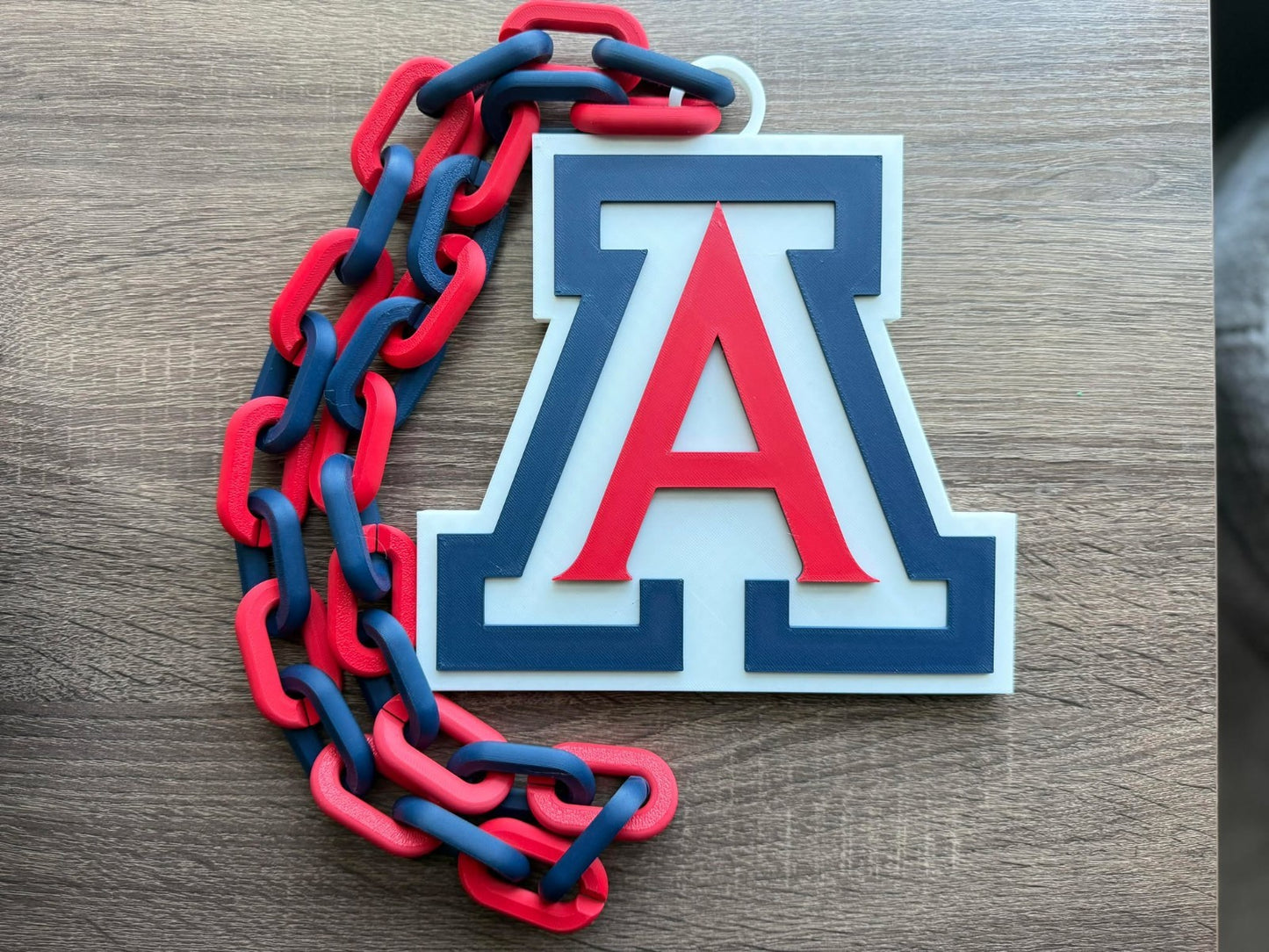 Arizona Wildcats Oversized Necklace, Hype Chain [Made To Order]