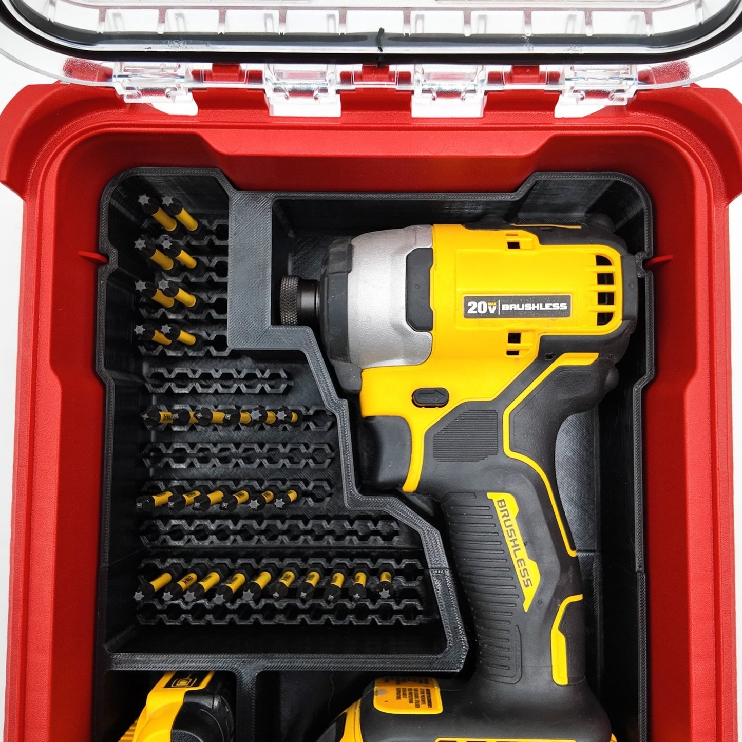20V Brushless Impact (DCF870) Organizer for Milwaukee Compact Packout  (Insert O