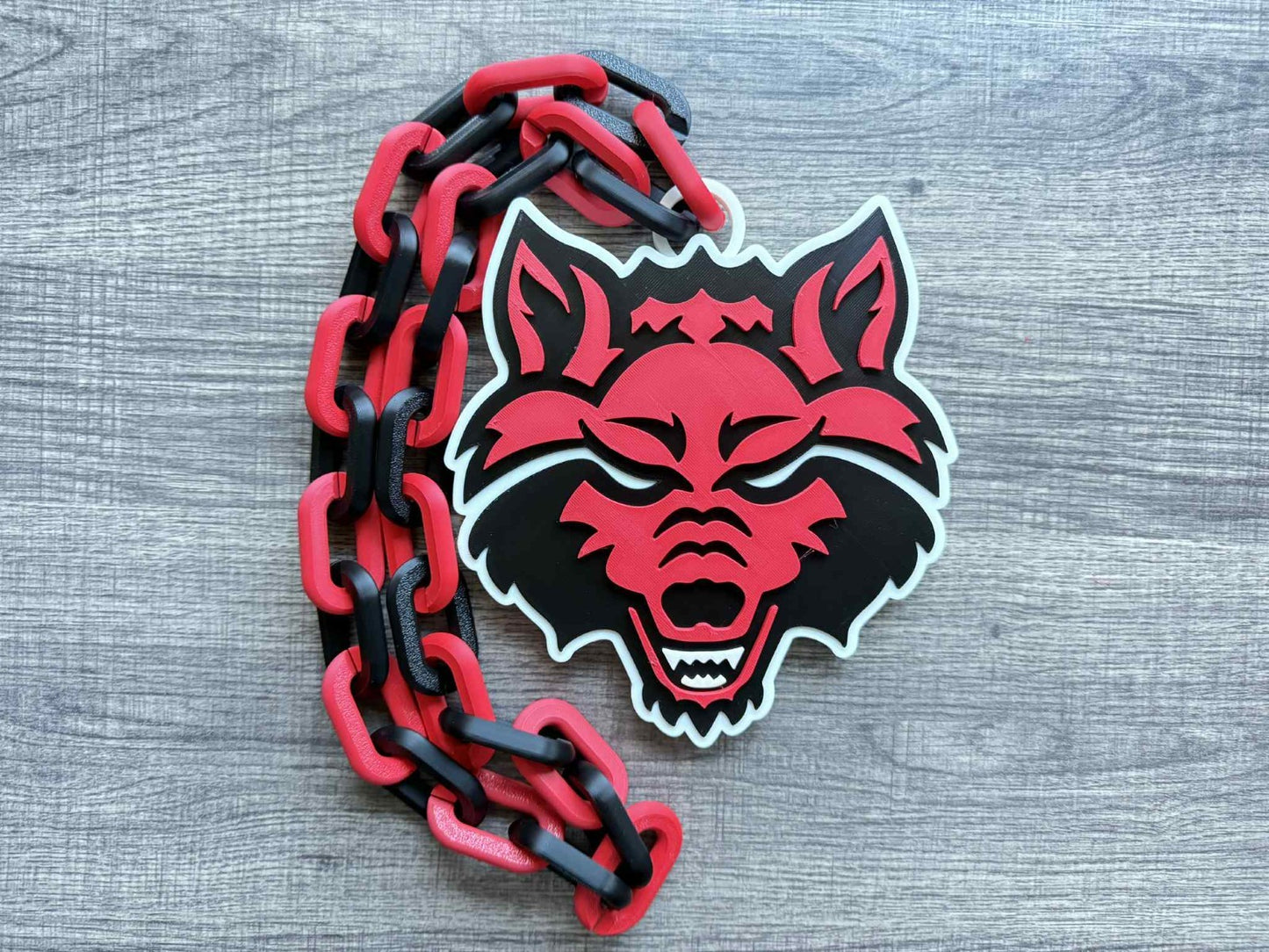 Arkansas State Red Wolves Oversized Necklace, Hype Chain