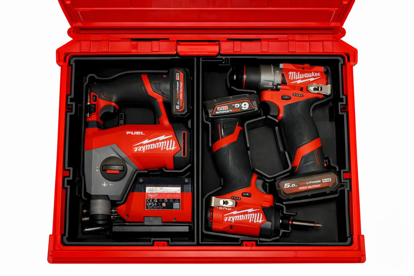 M12 Gen 3 Drill and impact Organizer for Milwaukee Packout insert 2 and 3 Drawer