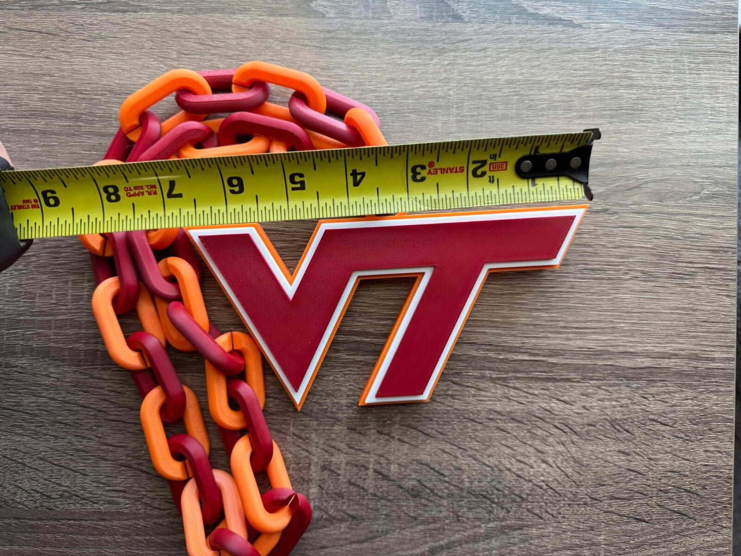 Virginia Tech Hokies Oversized Necklace, Pendant