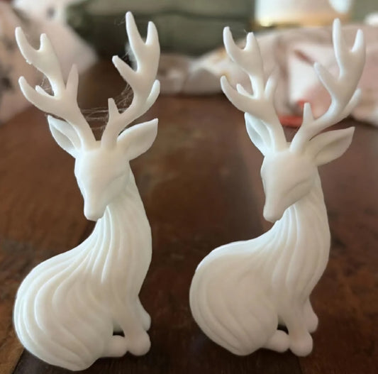 3D Printed Deer Couple Figurine