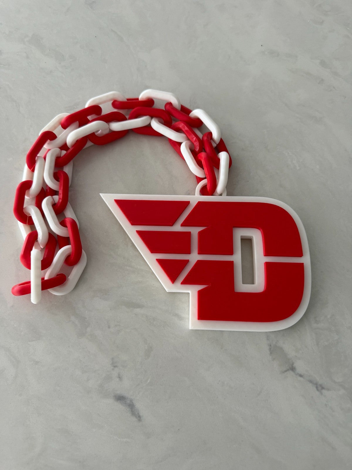 Dayton Flyers Oversized Necklace, Turnover Hype Chain Handmade 3D Printed